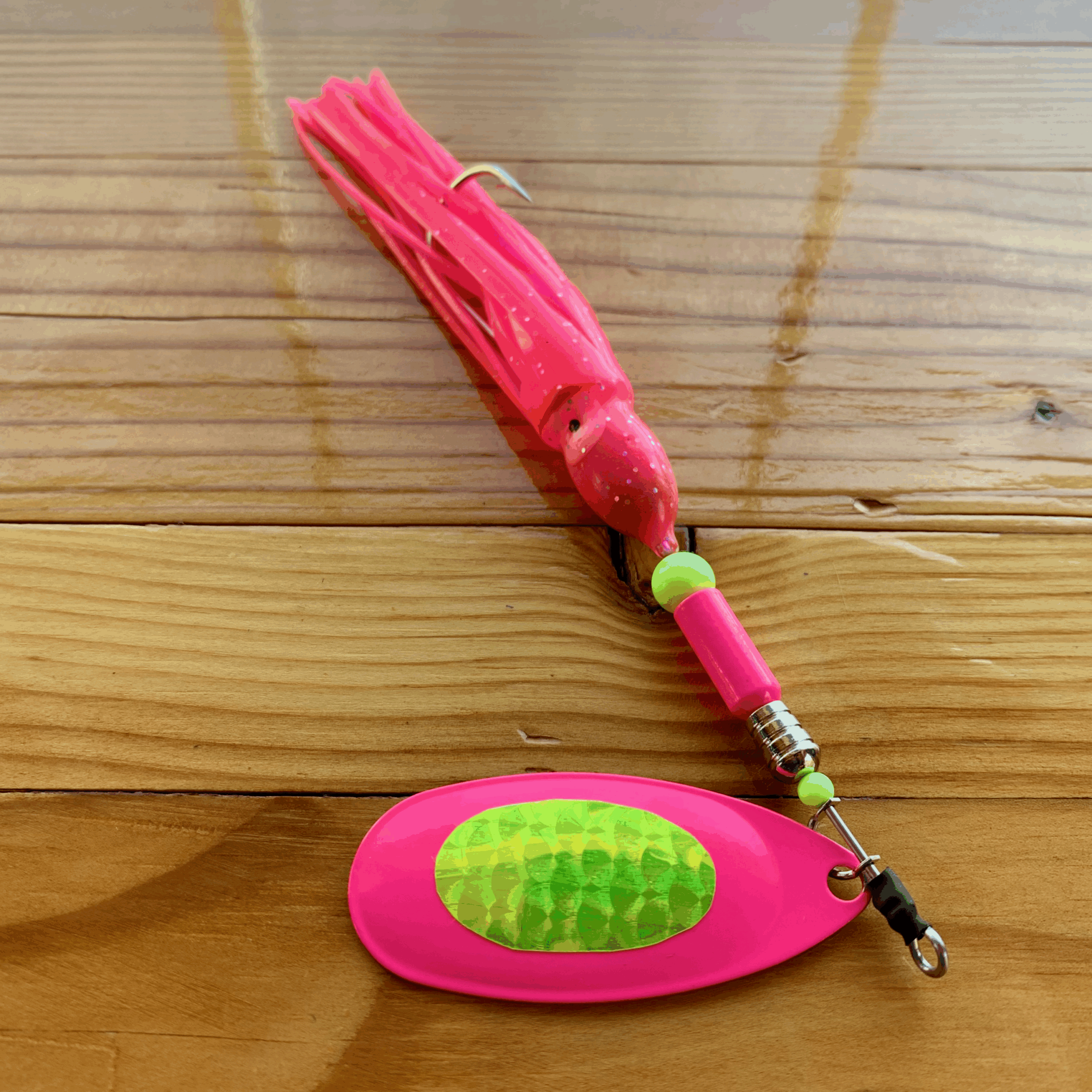Salmon Hoochie Spinner - Coastal Crust Tackle